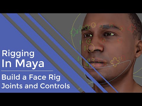 #RiggingInMaya | Part 12 | Intermediate | Face Rig - Joints & Controls