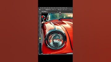 How to create Realistic Car Light effect in Photoshop #tutorial #beginners #photoshop #shortsfeed