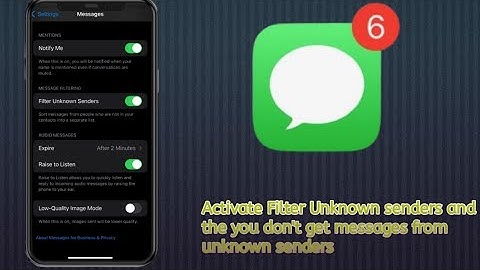 Activate Filter Unknown senders and the you don