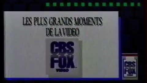 CBS/FOX Video (Closing, 1989)