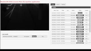 Axis M1124 + NumberOK EDGE ACAP camera LIVE