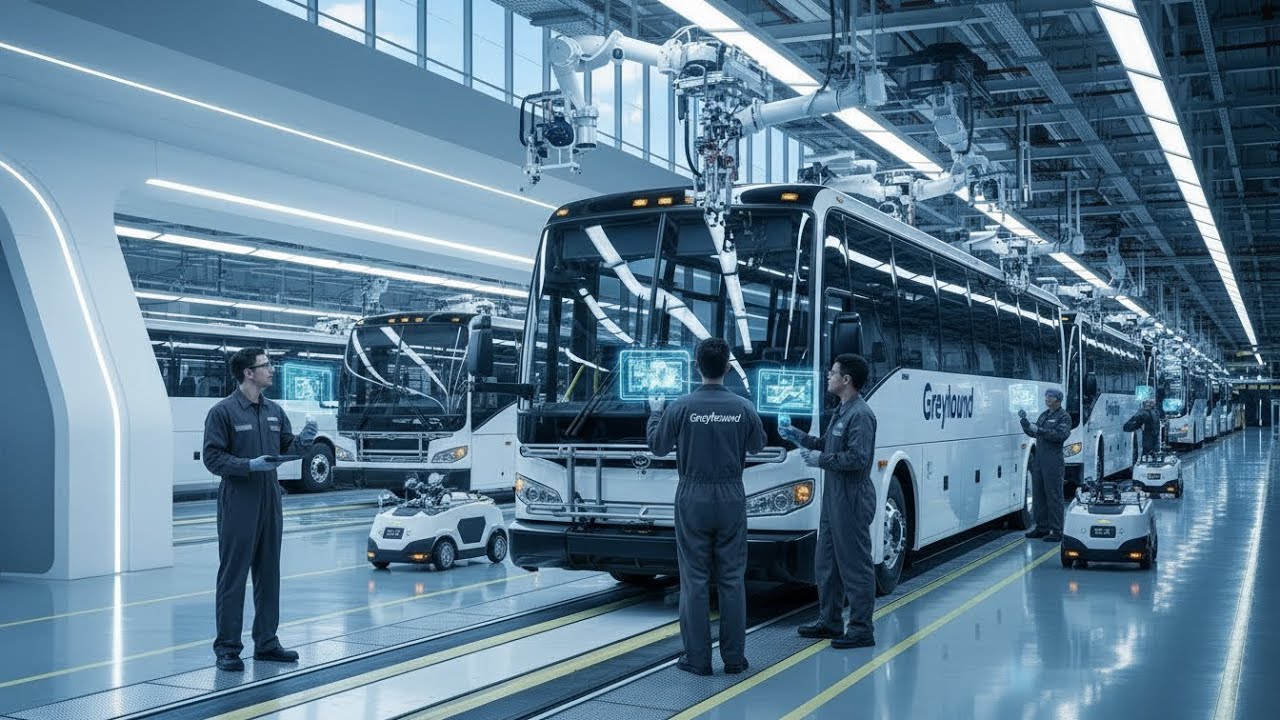 How Greyhound Buses Are Built in America | Inside the Long-Distance Coach Factory (Full Process)