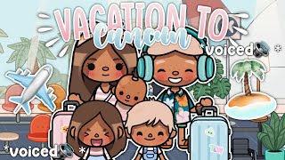 Small Family Vacation Trip To *CANCUN* 🏝️✨|| voiced 🔊|| Toca Boca Roleplay