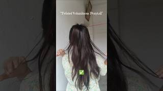 👉 “Thin to Thick Ponytail in Seconds 😍 | Easy Twist Hack (No Extensions!) #ytshorts #hairstyle #hair
