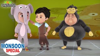 Timbaktu Aur Gintu Ko Kya Hua | Vir The Robot Boy Monsoon Special Compilation | 3D Animated Cartoon