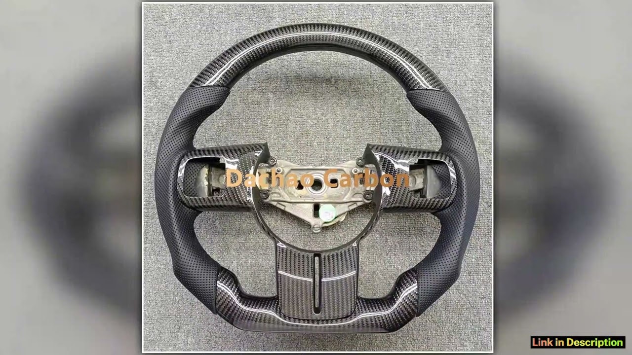 Real Carbon Fiber Steering Wheel For Jeep Wrangler Grand Cherokee Patriot Compass JK JL 20112017 Hi