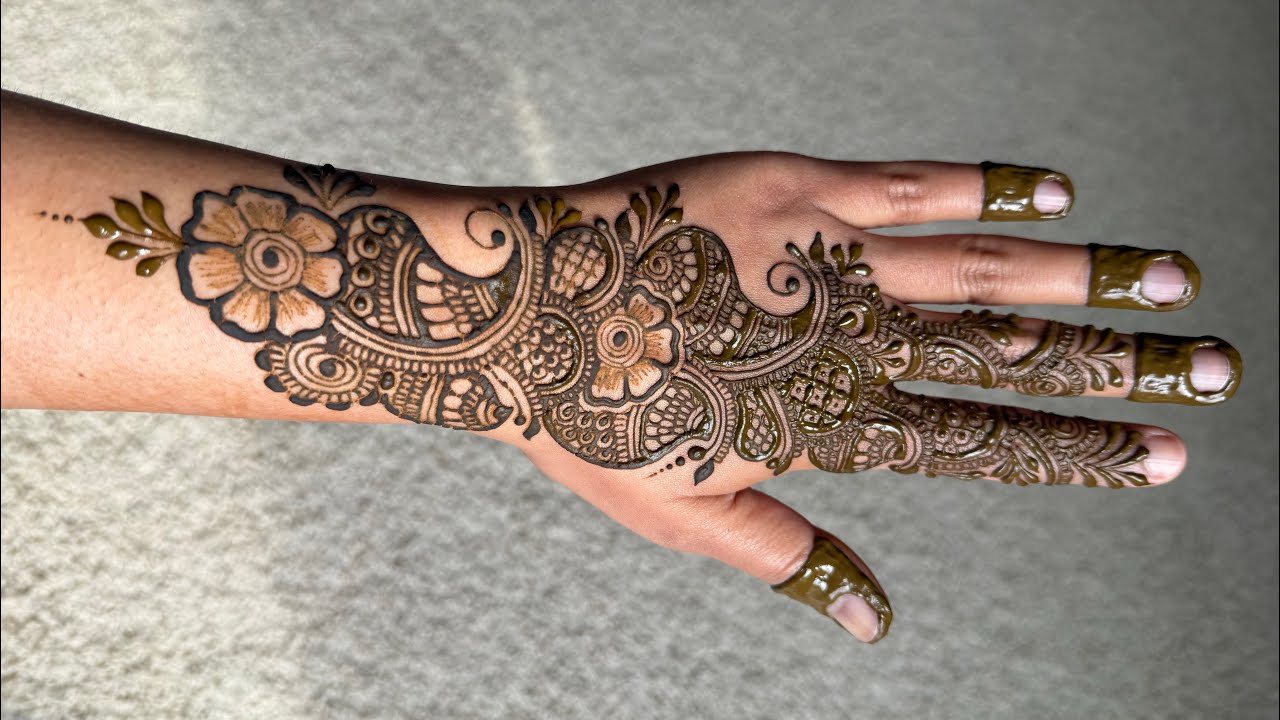 Easy & Elegant Arabic Mehndi for Back Hand 💫| Minimal Back Hand Mehndi Design Tutorial 🔥 2026