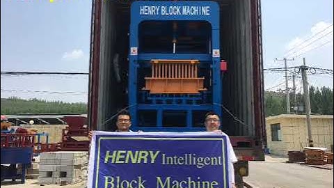 Guyana buyer import automatic hydraulic hollow block making machine from Henry intelligent factory