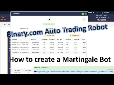 How to create a Martingale Auto Trading ROBOT | Binary.com