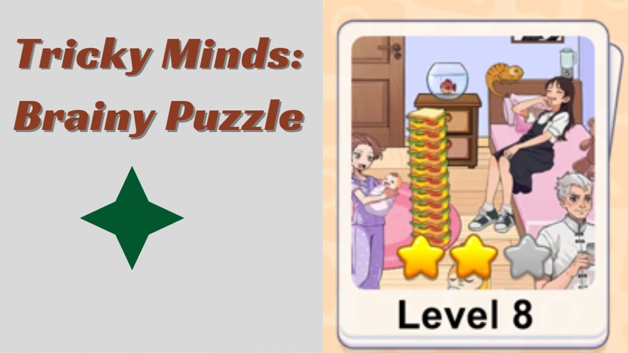 Tricky Minds Brainy Puzzle Level 8 Walkthrough 🧠 | Step-by-Step Solution!