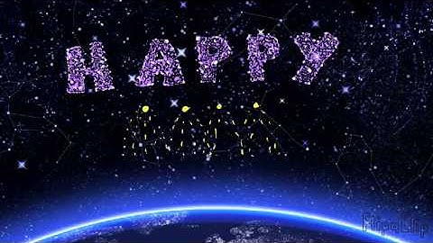 Happy 2014 Fireworks Animated (flipaclip)