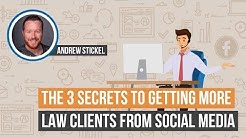 Facebook Advertising For Lawyers: The 3 Secrets to Getting More Law Clients From Social Media 