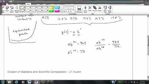 Hand Calculation: Finding an Exponential Function - HD