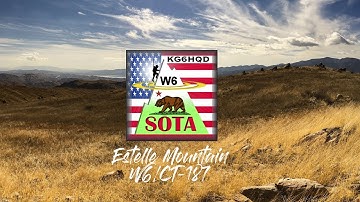 Working Ham Radio for Summits On The Air (SOTA) - on Estella Mountain in Southern California