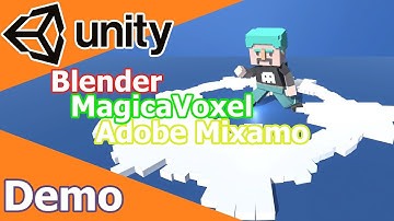 Unity3D | Demo | MagicaVoxel/Blender/Adobe Mixamo