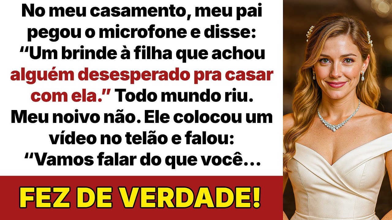 No meu casamento meu pai zombou: 