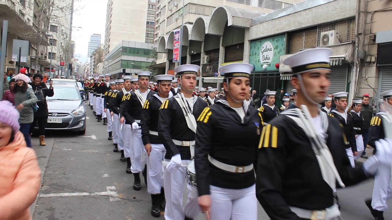 APOLINAV 2018, Pasacalle, Santiago Centro, Glorias del Ejército 01