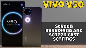Screen mirroring and screen cast settings Vivo V50 || How to use screen mirroring #latest