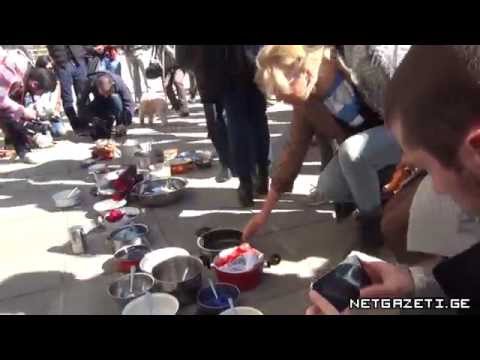 აქცია 'ქალის ხმა' მთავრობის ადმინისტრაციასთან. 21.10.2014