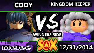 S@X - Cody (Marth) Vs. Kingdom Keeper (Ice Climbers) SSBM Winners - Melee