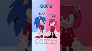 Who Is Taller 📏 Sonic vs Amy #SonicTheHedgehog #shorts #sonic