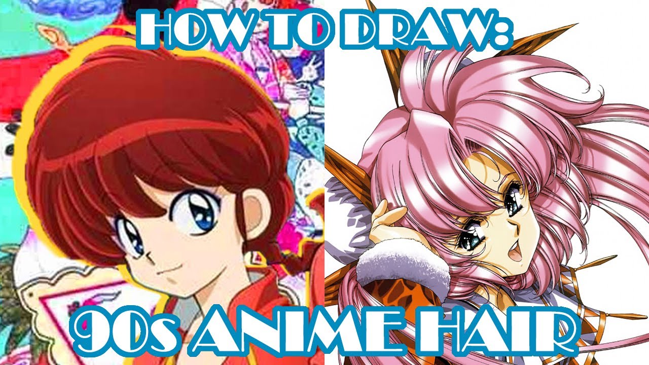 How to Draw MangaAnime 90s Hair Style  YouTube