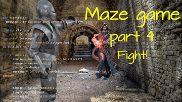 Code a maze game in python - Part 4 fight mobs!