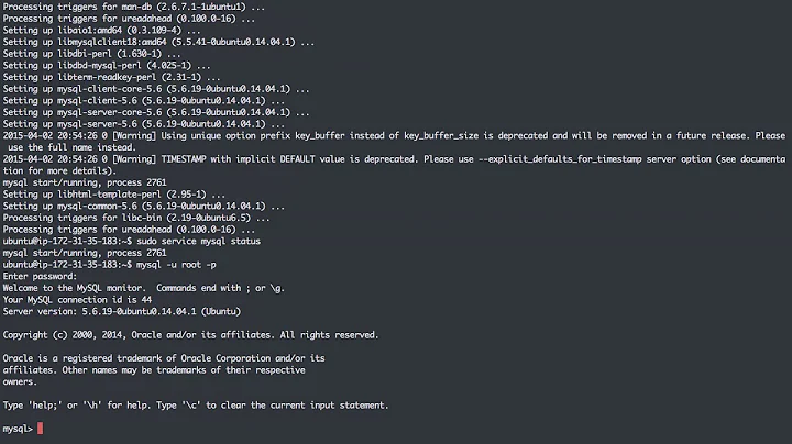 01 Installing MySQL (with Debconf)