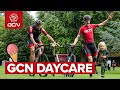 I Took My 2 Year Old On A Bike Ride And This Is What Happened! | GCN's Daycare Challenge!