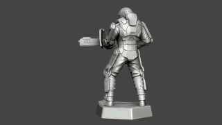 Squadleader, 3D Render for Cyntopia