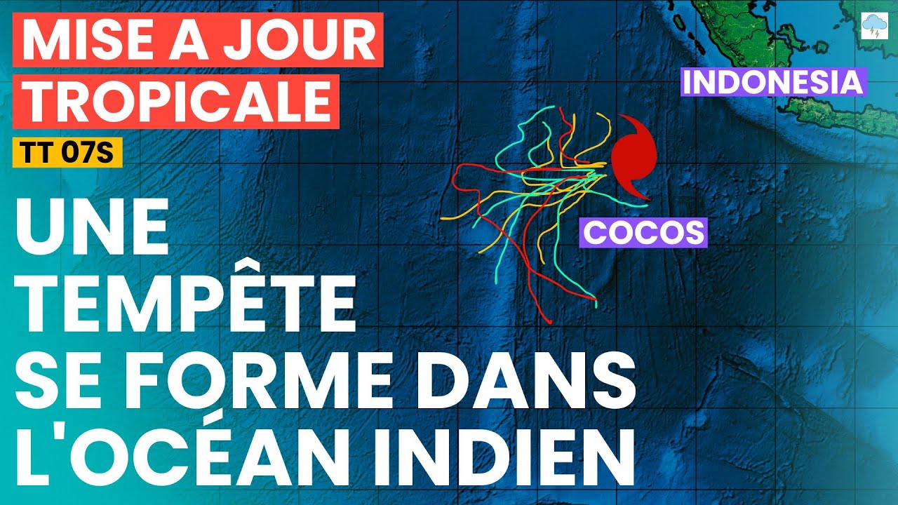 Une tempête se forme dans l'océan Indien, aucune menace pour l'île Maurice...