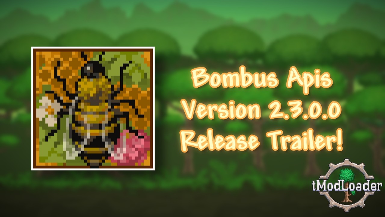 Bombus Apis | Version 2.3.0.0 | Release Trailer [tModLoader] - YouTube