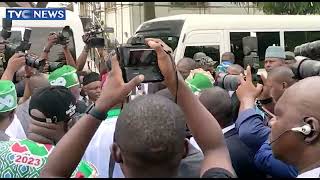 (SEE VIDEO) Tinubu Departs For Presidential Campaign Rally In Lagos