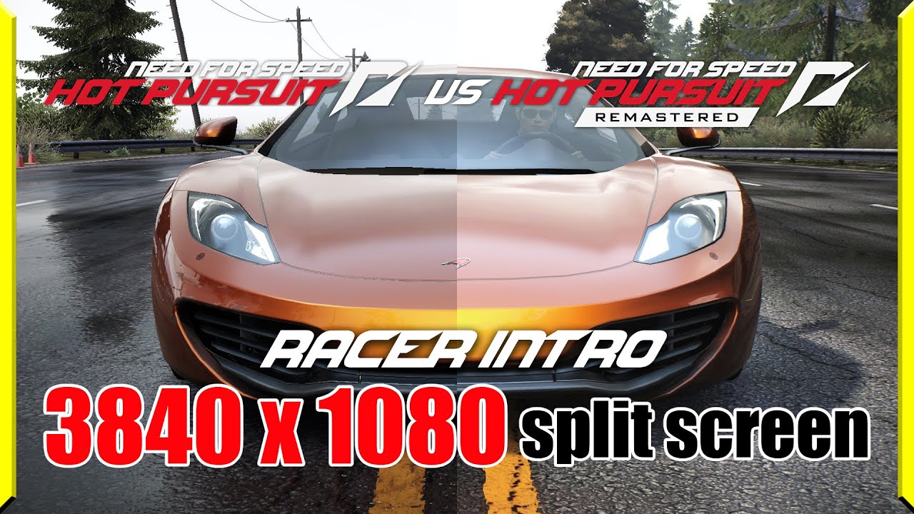 Need For Speed Hot Pursuit Split Screen Pc Racer Intro - Need for Speed™ Hot Pursuit (2010) VS Remastered (2020