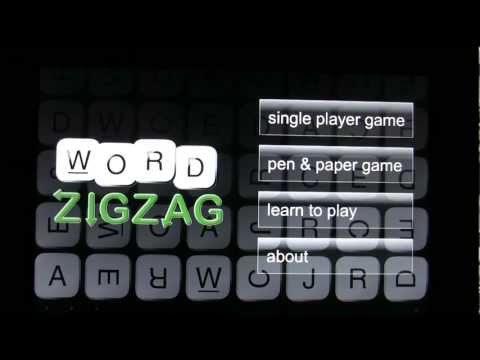 Word ZigZag: Demo of a Boggle-like App
