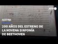 La Novena sinfonía de Beethoven cumple dos siglos desde su estreno en Viena | AFP