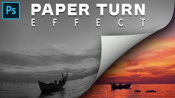 Paper Turn Effect - Photoshop Tutorial #photoshop
