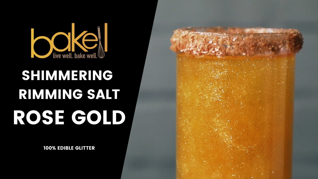 Cocktail Salt Rim - Rose Gold Shimmer Rimming Salt | Bakell®