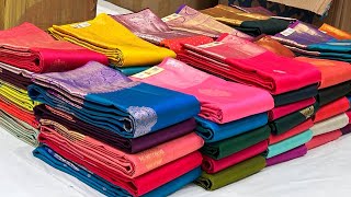 Chickpet Bangalore Wedding Season Special Pure Kanjivaram Silk Sarees Single Saree Courier Avail
