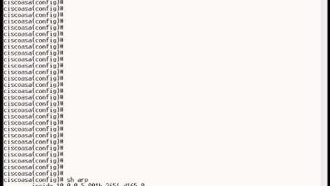 Cisco ASA ver. 6, 7, and 8.2: Arp