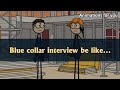 Blue collar interview be like… 🤣  #bluecollar #worklife #jobs #interview #usa  #bluecollarworkers