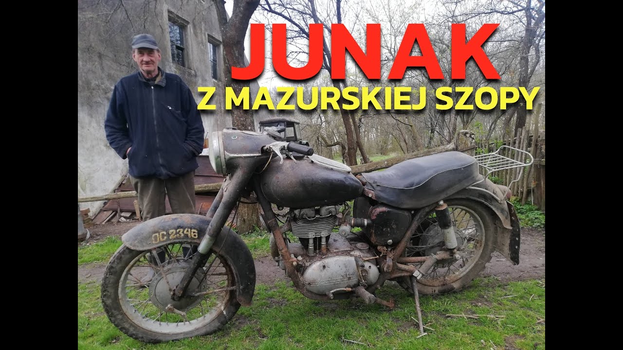 Junak M10 odnaleziony w zawalonej szopie na Mazurach - Jazda i prezentacja