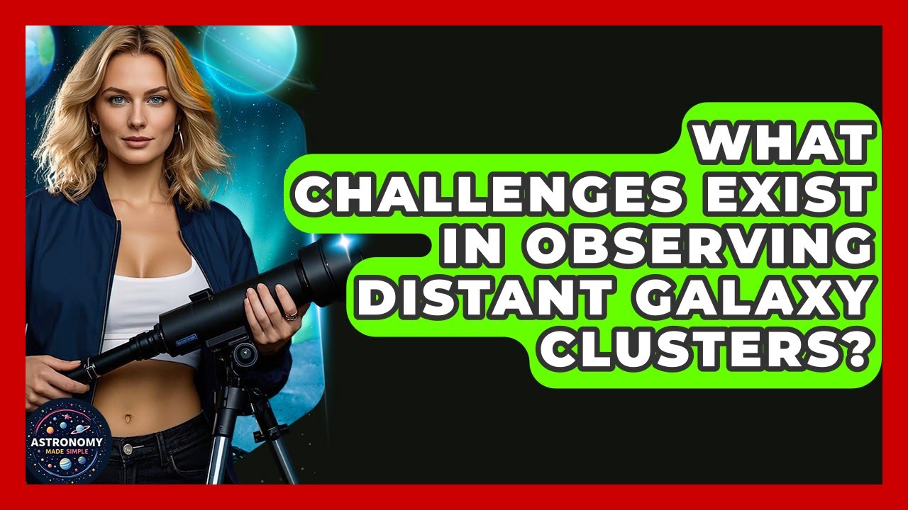 What Challenges Exist In Observing Distant Galaxy Clusters? - Astronomy Made Simple
