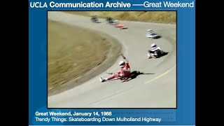 Great Weekend Jan. 18, 1988 Trendy Things: Downhill Skateboarding (tobogganing down Mulholland Hwy). screenshot 4