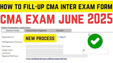 🔴Breaking News || CMA Inter Exam  Form Fill-Up  Process June 2025 – Full Details Inside