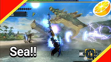 SEA MONSTER !! MONSTER HUNTER XX / MHGU GAMEPLAY CITRA EMULATOR