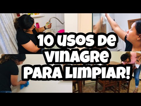 10 USOS Y TRUCOS PARA LIMPIAR CON VINAGRE! (LIMPIEZA ECONÓMICA)