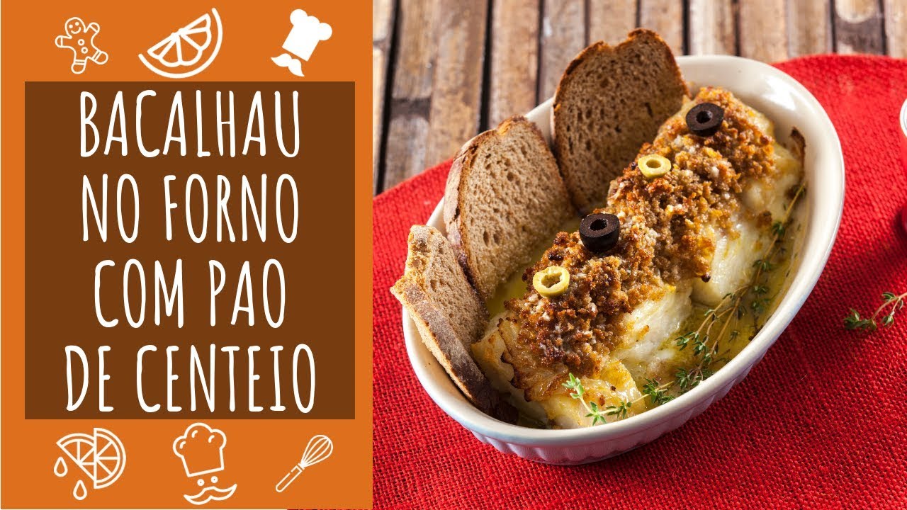 Bacalhau no Forno com Pão de Centeio