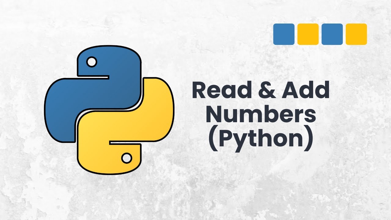 Python Exercise #01: Create a Python Program to Add Two Numbers - YouTube