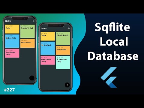 Flutter Tutorial - SQL Database Storage Using Sqlite & Sqflite CRUD | Android & iOS